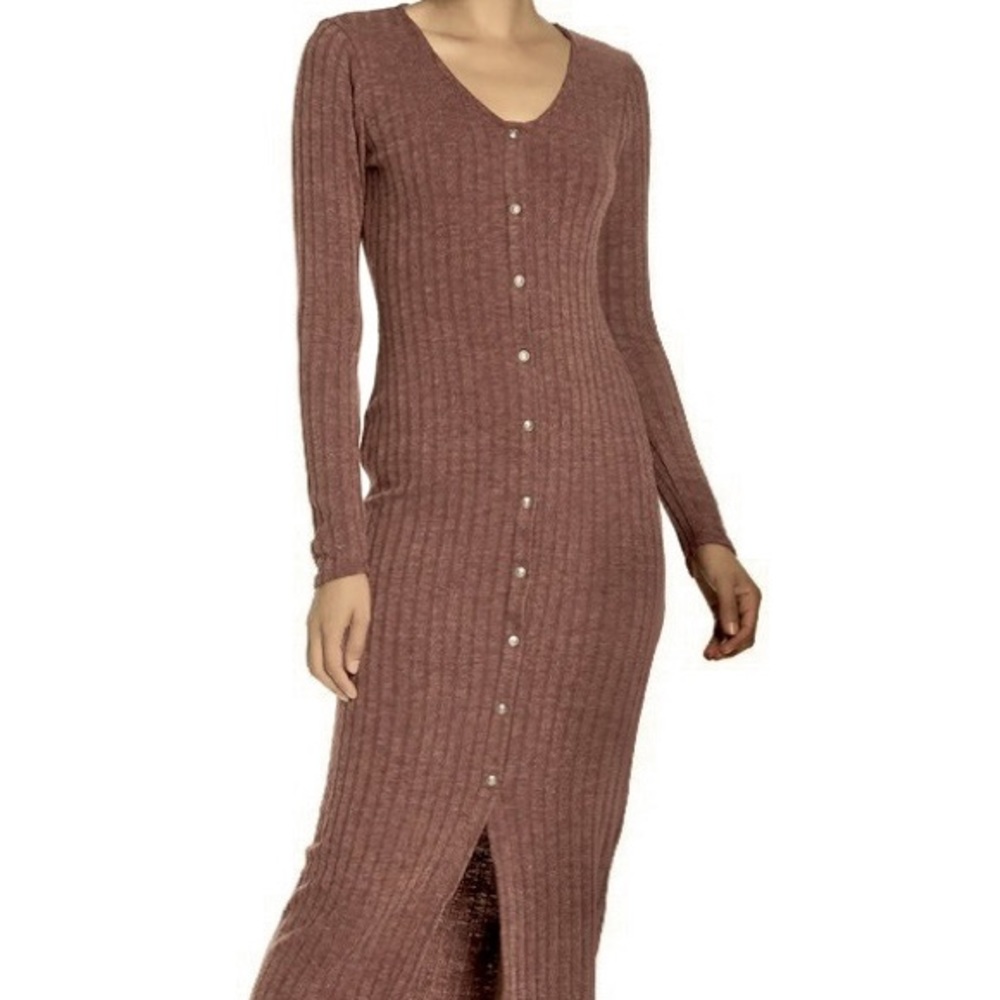 Superfoxx Ribbed Knot Maxi Dress